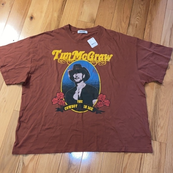 NWT Daydreamer x Free People Tim McGraw oversized tee, OS - Picture 5 of 11